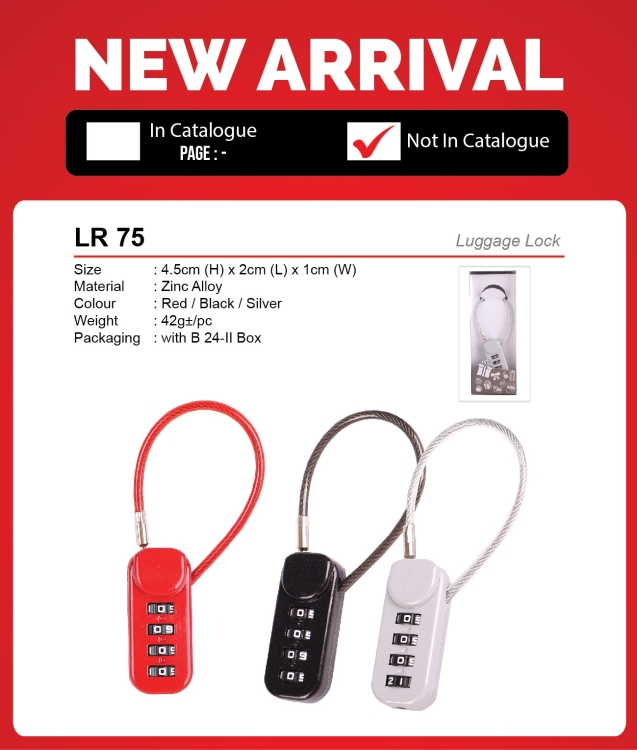 LR 75 Luggage Lock