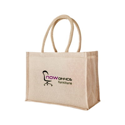 Natural Laminated Juco Bag (255x350x150)