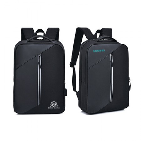 15.6″ Casual PU Laptop Backpack With USB Port