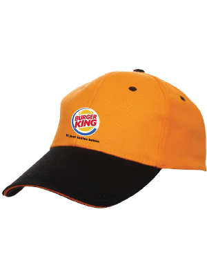 OS Two Tone Baseball Cotton Brush Cap 200g 6 Panel