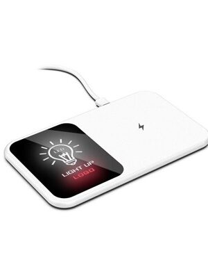 LED Light Up Logo - Mirror Surface 15W Fast Charging Wireless Charger III