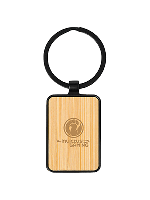 Bamboo Black Metal Key Holder