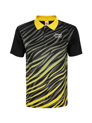 OS Stripe Tone Polyester 150gsm Collar T-Shirt