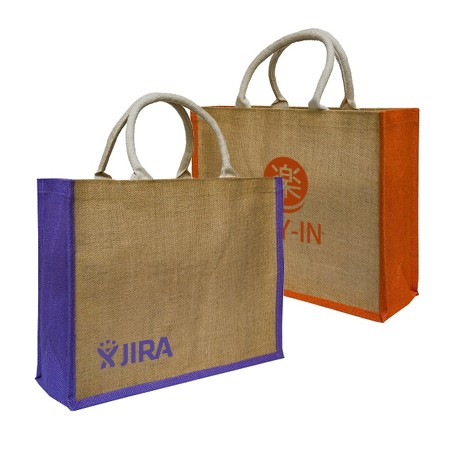 Color Natural Jute Bag (315x410x140)