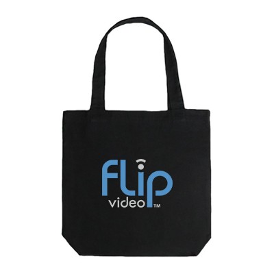 Black Canvas Tote Bag – 12oz