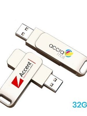 Metal Swing Silver USB flash drive - 32GB