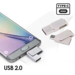 Sharp Twist USB 2.0 OTG Type-C Flash Drive - 8GB