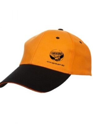 OS Baseball 6 Panel Cotton Brush Cap with Sandwich