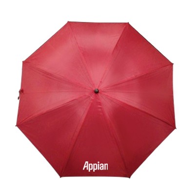 30″ Black Metal Shaft Solid Umbrella