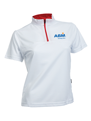 OS Quick Dry Female Microfiber Half-Zip 170gsm Mock Neck Shirt
