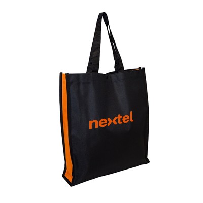 Black Base Nylon Tote Bag (395x350x85)