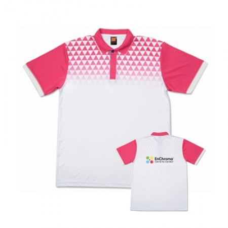 OS Diamond Polyester Unisex 150gsm Collar T-Shirt