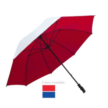 30″ Black Metal Shaft Silver Coated Umbrella