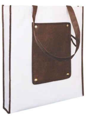 Foldable Non-Woven Bag with Button - 100gsm (370x420x75)