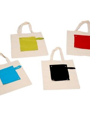 Color Foldable Canvas Bag - 10oz