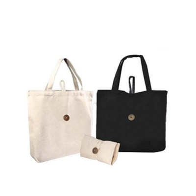 Canvas Cotton Bag With Button – 12oz (415 x 385×120)