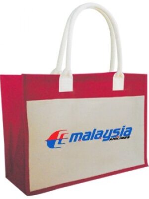 2 Tone Chow Jute Bag (430x350x150)