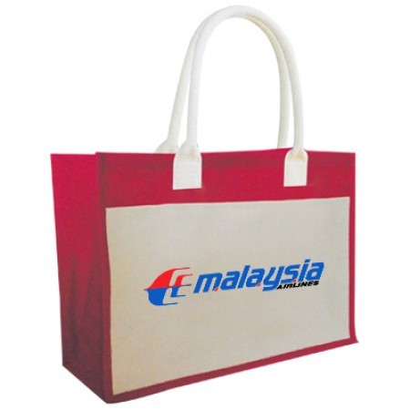 2 Tone Chow Jute Bag (430x350x150)