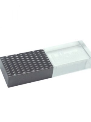 Textured Crystal USB Memory Drive with LED Light - 4GB