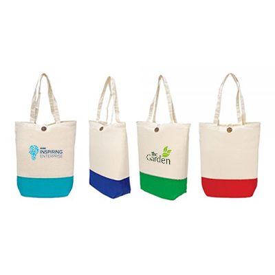 Two Tone Canvas Cotton Bag – 6oz ( 380 x 420 x120 )