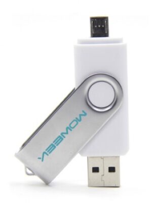 USB Flash Drive w/ Micro USB for Smartphone - 4GB