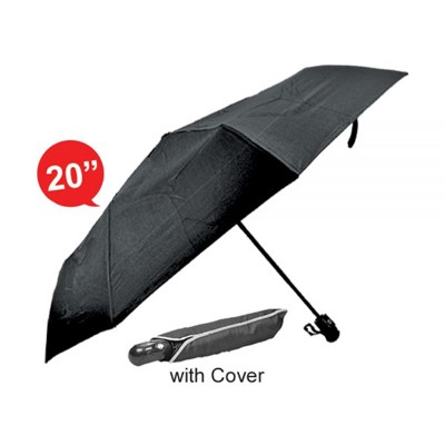 20″ Folding Umbrella 8 Ribs Compact Travel Umbrella
