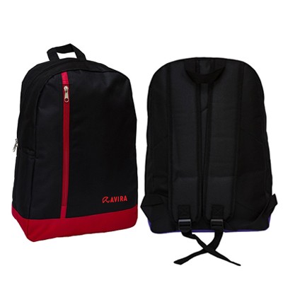 Nylon Straight Zipper Backpack