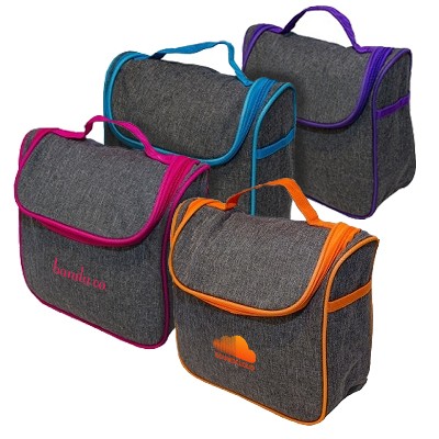 Two Tone Nylon Toiletries Bag
